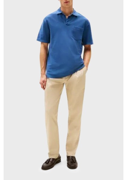 Streç Pamuklu Tapered Fit Normal Bel Düz Paça Pantolon Erkek Pantolon MW0MW39702 Rbt fiyatları