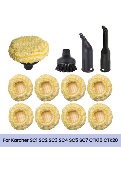 Karcher Sc1 Sc2 Sc3 Sc4 Sc5 Sc7 CTK10 CTK20 El Tipi Buhar Fırçalı Elektrikli Süpürge Parçaları Aksesuarları Için Buhar Bezi Kılıfı (Yurt Dışından)
