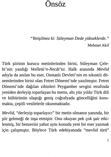 Süleyman Çelebi ve Mevlid (Ciltli) - Bilal Kemikli fırsatları