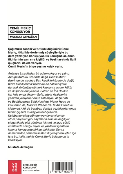 Cemil Meriç Konuşuyor (Ciltli) - Mustafa Armağan fiyatları
