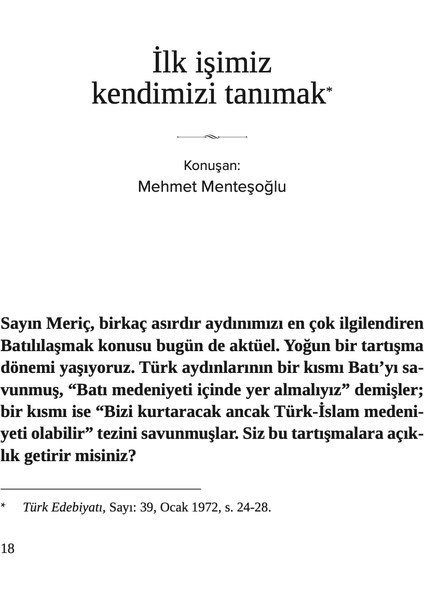 Cemil Meriç Konuşuyor (Ciltli) - Mustafa Armağan