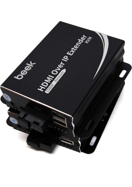 Beek Ip HDMI Kvm Fiber Sinyal Uzatma Cihazı, Single Mode, Sc, 20KM, 1080PBEEK Ip HDMI Kvm Fiber Extender 20KM 1080P