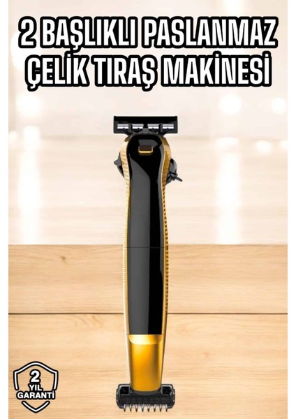 Zeroshop Jilet Başlıklı Tıraş Makine Sinek Kaydı Tıraş Seyahat Tipi Suya Dalı