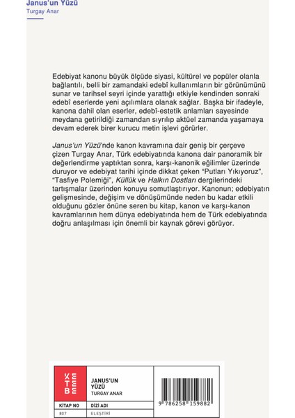 Janus’un Yüzü - Turgay Anar fiyatları