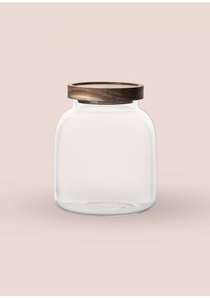 Ahşap Kapaklı Cam Kavanoz 13X15 cm CAM0504 modelleri
