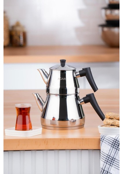 Çok Renkli Indüksiyon Tabanlı Midi Çaydanlık Takımı