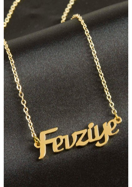 Allzey Fevziye Isimli Kolye -Sarı