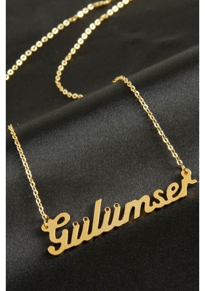 Allzey Gülümser Isimli Kolye -Sarı