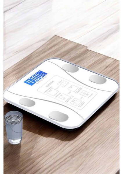Zeroshop Akıllı Tartı Dijital Baskül Yağ Su Kas Vücut Kitle Kilo Ölçer Tartı fiyatları