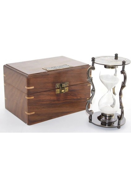 Ahşap Kutulu Pirinç Kumsaati KSK2060 - Lisinya