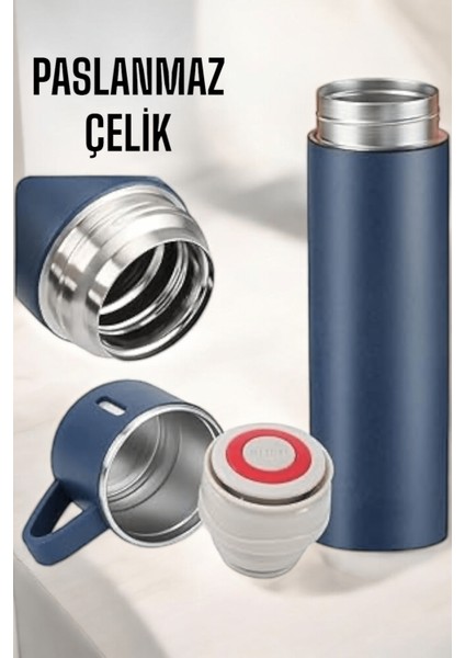Zeroshop Paslanmaz Çelik 3’lü Termos Seti Vakumlu ve 8 Saat Isı Koruma indirimleri