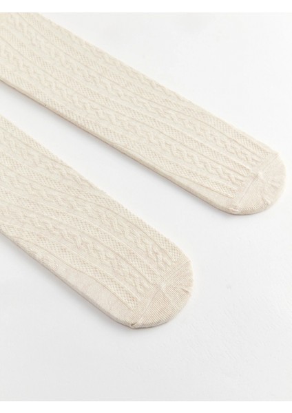 Lcw Baby Bej Kendinden Desenli Kız Bebek Külotlu Çorap 2'li fiyatları