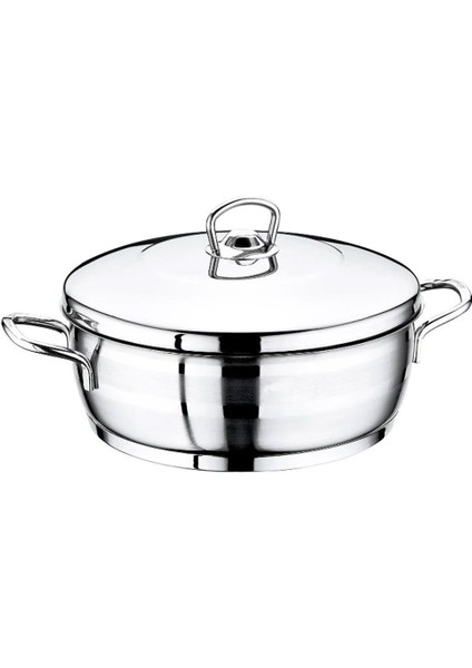 Flavia Çelik Kısa Tencere 30x10 cm-7 Litre fiyatları