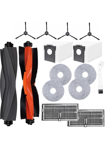 Dreame L10S Pro Ultra Heat / X30 Ultra / X30 Pro Plus/ X30 Pro Ultra Elektrikli Süpürge Ana Yan Fırça Filtre Paspasları (Yurt Dışından)