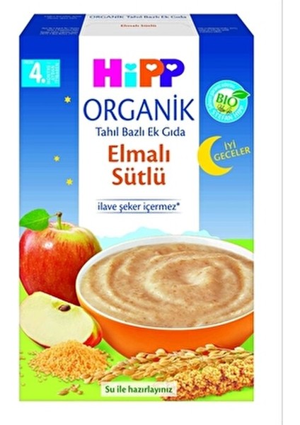Organik Kaşık Maması 250 gr Elmalı Sütlü 0-6 Ay Bebeğinizin Uyku Düzeni İçin fiyatları