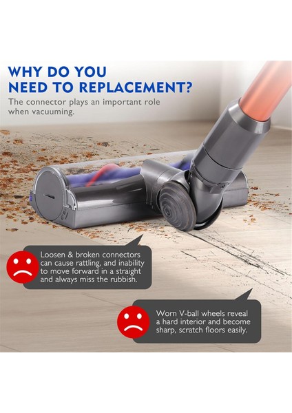 Dyson V10 V11 Elektrikli Süpürge Başlığı Parçaları 50W Doğrudan Li Temizleyici Aksesuarları Için Başlık Konnektörü (Yurt Dışından) indirimleri