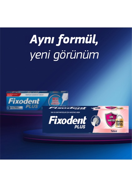 Plus Diş Protez Yapıştırıcı Krem 40 g – Aromasız, Güçlü Tutuş ve Gıda Bariyeri, Tam/Kısmi Protezler İçin fırsatları