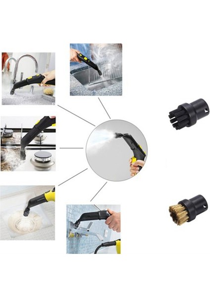 Karcher Sc1 Sc2 Sc3 Sc4 Sc5 Sc7 CTK10 CTK20 El Tipi Buharlı Süpürge Parçaları Fırça Başlığı Güçlü Nozul Için 6 Adet (Yurt Dışından) modelleri