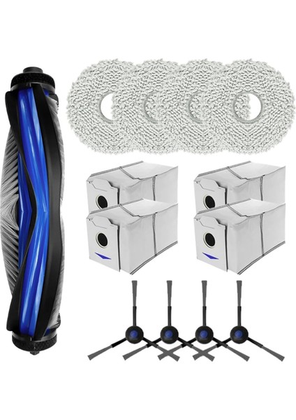 Ecovacs Deebot N30, N30 Pro Omni Robot Süpürge Mian Yan Fırça Paspas Bezi Toz Torbaları Yedek Parçaları (Yurt Dışından)