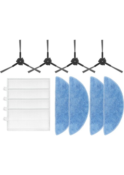 Ecovacs Y1 Pro/y1 Pro Plus Robot Süpürge Aksesuarları Mop Hepa Filtre Ana Yan Fırça Parçalarının Değiştirilmesi (Yurt Dışından)