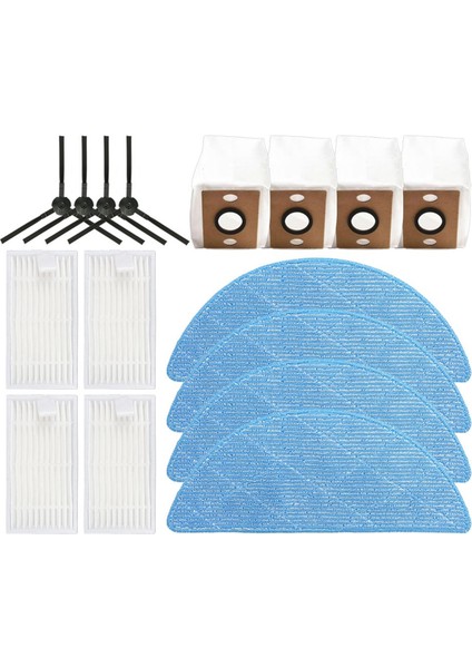 Ilife V9, V9 Pro, G9, G9 Pro, A12 Pro Parça Aksesuarları Robot Süpürge Yan Fırça Filtre Paspas Toz Torbası (Yurt Dışından)