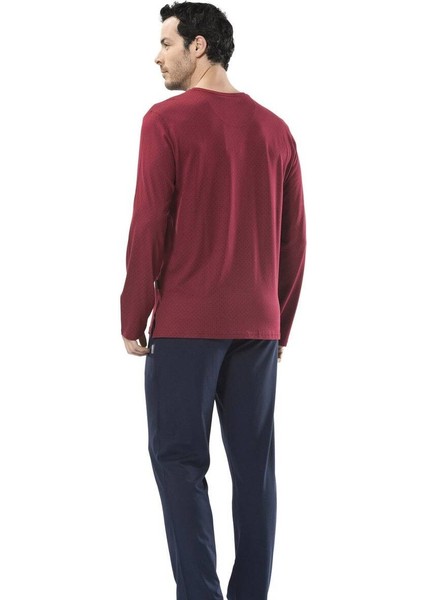 Emprime Baskılı V Yaka Uzun Kol Pijama