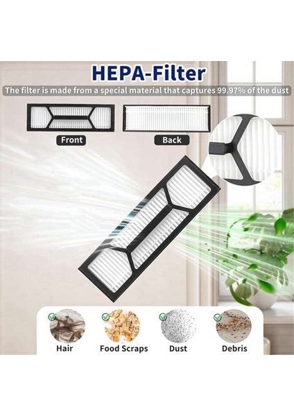 Eufy Omni S1 Pro Otomatik Boşaltma Robot Süpürgesi Için 14 Parça Ana Yan Fırça Filtresi Toz Torbaları Temel Süpürge Aksesuarları (Yurt Dışından) modelleri