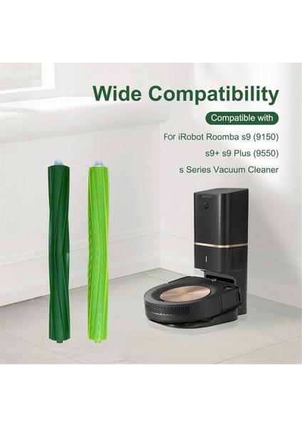 Çok Yüzeyli Kauçuk Fırçalar, Irobot Roomba S9 (9150) S9+ S9 Plus (9550) S Serisi Elektrikli Süpürge Için Yedek Parçalar (Yurt Dışından) modelleri