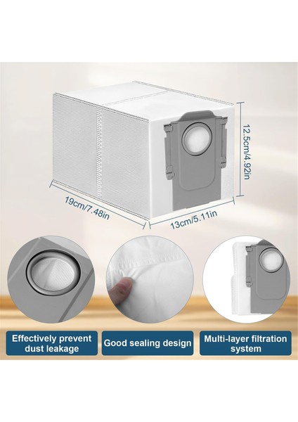 Roborock Saros 10R Robot Süpürge Için Yedek Parça, 1 Çift Ana Fırça, Yan Fırçalar, Mendiller, Filtreler, Toz Torbaları (Yurt Dışından) modelleri