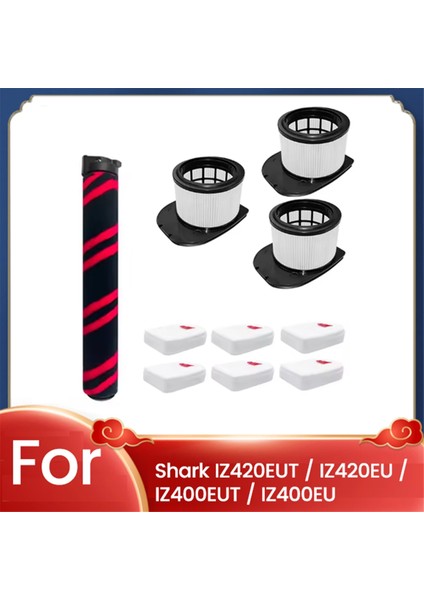 Shark IZ420EUT/IZ420EU/IZ400EUT/IZ400EU Kablosuz Dikey Süpürge Aksesuarları Için Silindir Fırça Hepa Filtre Köpük Keçe Filtre (Yurt Dışından)