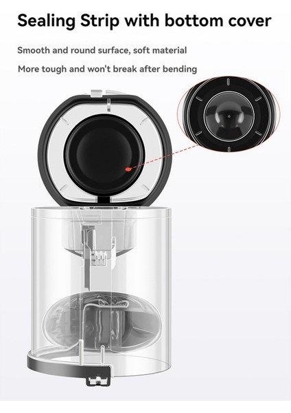 Dyson V6 DC58 DC59 DC62 DC74 Elektrikli Süpürge Parçaları Toz Kovası Alt Kapak Üst Kapak Cyclone Toz Kovası A (Yurt Dışından) modelleri