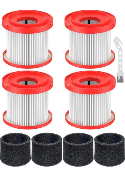 Milwaukee Kablosuz M18 Elektrikli Süpürge 0780-20 0880-20 Için 4'lü Paket 49-90-1900 Islak Kuru Elektrikli Süpürge Hepa Filtresi Yedeği (Yurt Dışından)
