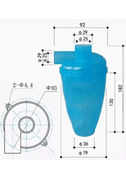 Toz Toplayıcı Siklon Mini Küçük Endüstriyel Aspiratör Ağaç Işleme Aleti Elektrikli Süpürge Filtre Ayırma Ev Kendin Yap (Yurt Dışından) fiyatları