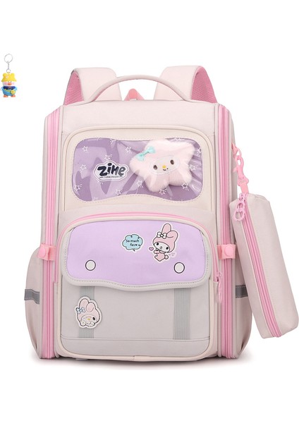 Okul Çantası Kadın Niş Hafif Nefes Alabilir Öğrenci Okul Çantası 3-6 Sınıf Büyük Kapasiteli Tam Açılış ve Kapanış Ilkokul Öğrencileri Okul Çantası (Yurt Dışından)