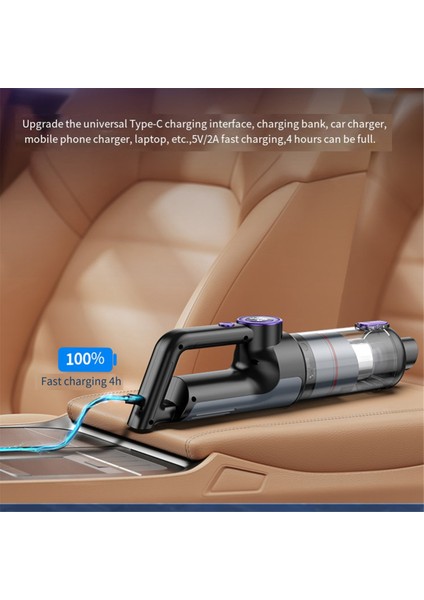 El Tipi Kablosuz Elektrikli Süpürge - Fırçasız Motorlu, 14000PA Güçlü Emiş Gücüne Sahip LED Işıklı Araba Elektrikli Süpürgesi (Yurt Dışından) modelleri