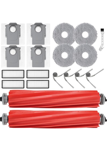 Roborock Qv 35A / Qv 35S / Qr 798 / Qr 598 Robot Süpürge Aksesuarları, Ana Fırça ve Paspas Bezi Için Yedek Parça (Yurt Dışından)