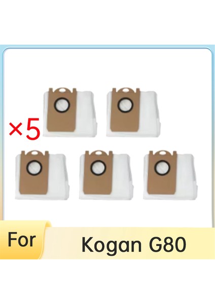 Kogan G80 Süpürge Aksesuarları Için 5 Adet Toz Torbası Uzun Ömürlü ve Iyi Çalışacak Şekilde Üretilmiştir Gelişmiş Temizlik Verimliliği (Yurt Dışından)