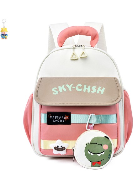 Okul Çantası Anaokulu 3-6 Yaş Çocuk Okul Çantası Karikatür Sevimli Hafif Sırt Çantası (Yurt Dışından)