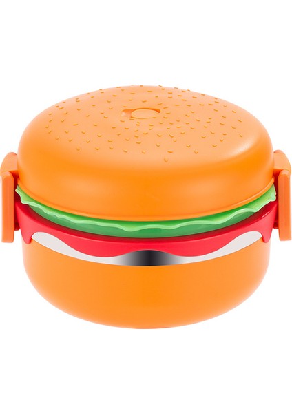 Burger Çok Katmanlı Öğrenci Paslanmaz Çelik Büyük Kapasiteli Öğle Yemeği Kutusu (Yurt Dışından)