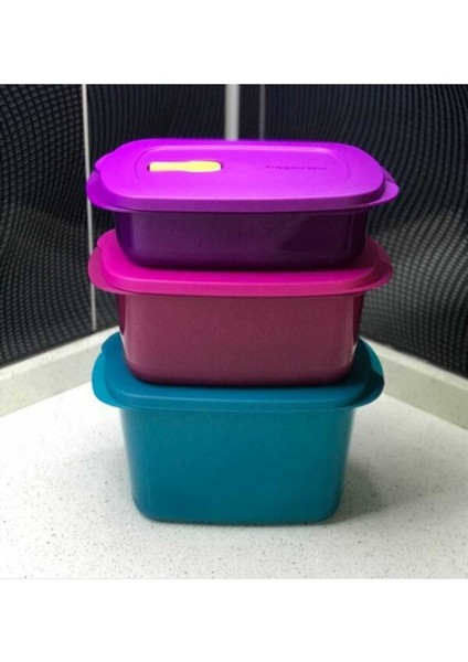 Mor Mikro Kap Seti, 3'lü, Şık ve Kullanışlı Mutfak Aksesuarı