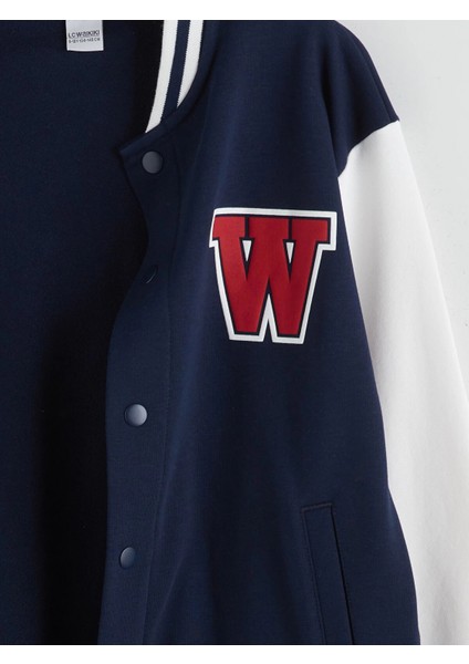 Lcw Kids Lacivert Baskılı Erkek Çocuk Kolej Ceket modelleri