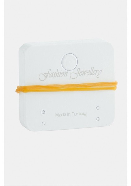 Allzey 4 Delikli Küpe Kartı 100 Adet-Beyaz fiyatları