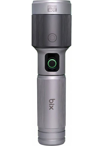 Flashlight BX5141FL 30W Led, Max. 1450 Lümen Parlaklık ve 690 Metreye Kadar Menzilli 2200MAH Şarj Edilebilir LED Bildirimli Kompakt El Feneri