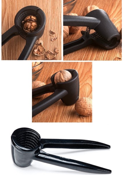 Siyah Renkli Fındık ve Ceviz Kırıcı, Pratik ve Dayanıklı Tasarım