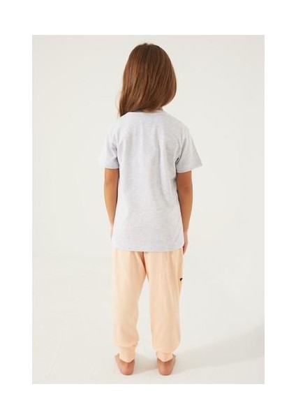 D4781-3 Kız Çocuk Pijama Beyaz