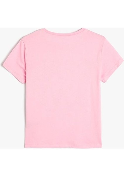 Tişört Slogan Baskılı Kısa Kollu Bisiklet Yaka Pamuklu fiyatları