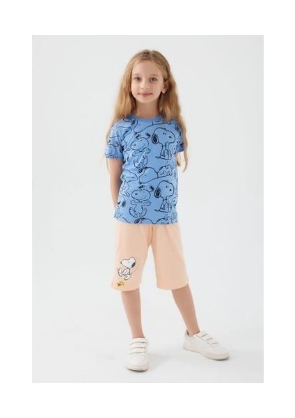 L1575-3 Kız Çocuk Alt Üst Takım Açık Indigo indirimleri