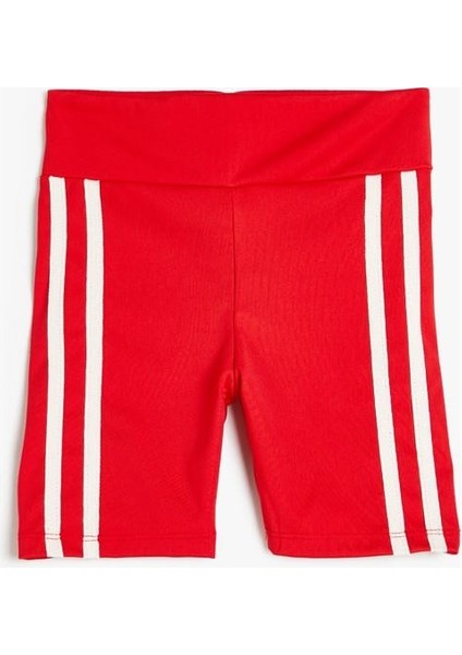 Kısa Tayt Renk Bloklu Beli Lastikli fırsatları