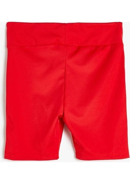 Kısa Tayt Renk Bloklu Beli Lastikli indirimleri