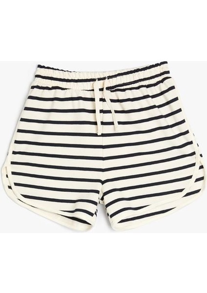 Şort Biyeli Beli Bağlamalı Pamuklu fırsatları